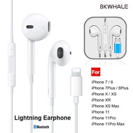 BKWHALE P10 หูฟังบลูทูธแบบมีสายสำหรับ iPhone 7 8 Plus X XS XR XS XSMax 11 12 13 14 Pro Max หูฟังอเนกประสงค์