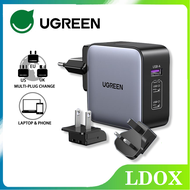 UGREEN 65W GaN PD Fast Charging Travel Charger International Plug Quick Charge 2C1A Charger UK EU US