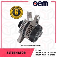 (NEW) TOYOTA ALTIS 1.8 ZZE142 WISH 1.8 ZNE10 ALTERNATOR (27060-0D250) (6 MONTHS WARRANTY)