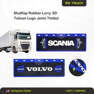 Mudflap Scania Volvo Depan Bumper Bottom Getah Bumper Bawah Trailer Lori Truck Truckers Mudguard