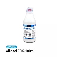 Alcohol 70% 100ML ONEMED Alcohol 70% ONEMED/Alcohol 95% ONEMED/Alcohol 100ML/alcohol Wound Cleaning/