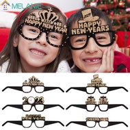Fara ^ 6 Pcs Kacamata 3D Desain Mahkota Natal Tahun Baru Bahan Kertas