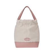 韓國 emis CANVAS TOTE BUCKET BAG 帆布手提水桶包 粉色PINK