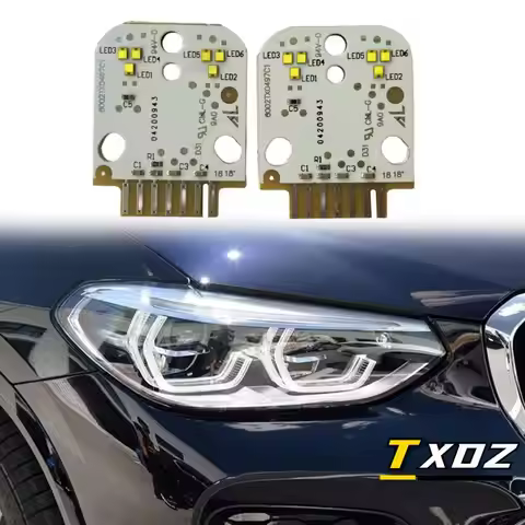 White X3 G01 LED Angel Eyes Board For 18-21 BMW X3 X3M F97 G01 X4 X4M G02 F98 Daytime Running Lights