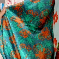 Imported floral silk satin fabric - patterned silk satin fabric - premium Velvet satin fabric - prem