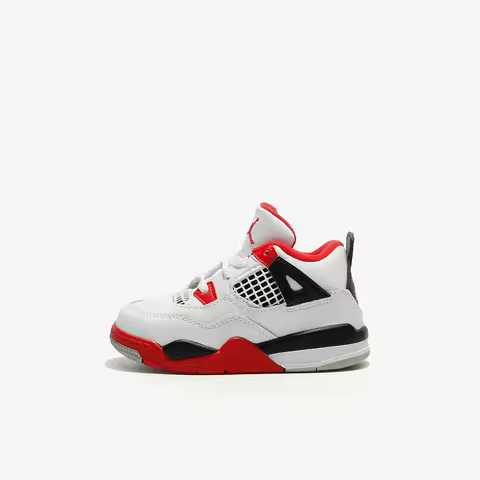 Nike Authentic JORDAN 4 RETRO (TD) Retro Children's Sports Casual Shoes BQ7670-160