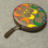 COACH 💫 彩色LOGO零錢包 拉鏈小包