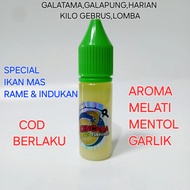 Esen oplosan melati mentol garlik/umpan ikan mas rameindukan/kemasan 15ml30ml/esen oplosan/kencanama