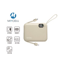 【MYCEll】 Mini Air 20W PD 10000mAh 全協議閃充行動電源 台灣製/特斯拉電芯-奶茶色 可以帶上飛機