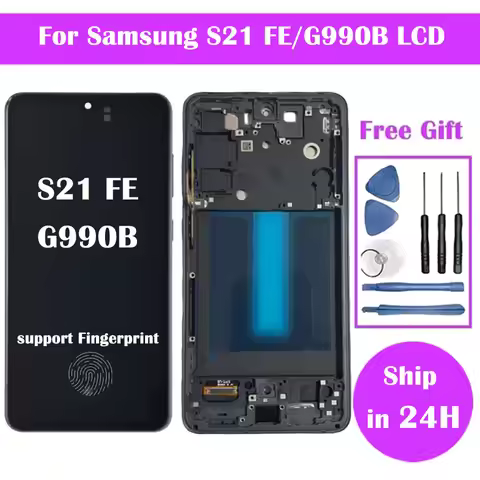 OLED Pantalla For Samsung S21 FE 5G G990 G990B G990U G990B/DS G990E LCD Display with Touch Screen Di