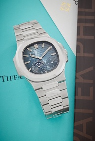 Patek Philippe Reference 5712/1A-001 Nautilus | Retailed by Tiffany & Co.: A stainless steel automat