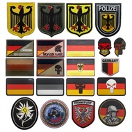 German Flag Embroidery Velcro Badge Tactical Eagle Armband Nylon Backpack Badge GSG9 Rainbow No. 6 B