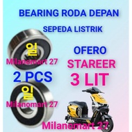 Electric bicycle front wheel bearing ofero stareer 3 LIT laker electric bicycle front wheel bearing 