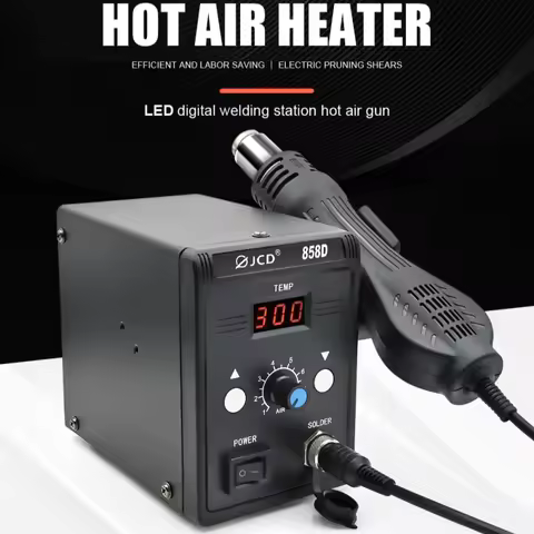 JCD 858D Hot Air Gun Welding Station LED display 700W Adjustable temperature BGA Rework Station Heat