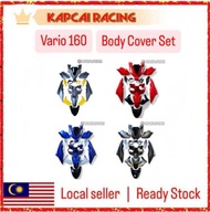 Honda Vario160 Vario 160 Vario-160 Full Body Cover Set Coverset Body Kit Color Parts Part Caver Blac