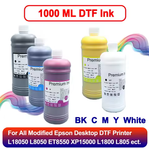 1000ML High Quality DTF Ink For Direct Transfer Film For Epson L18050 L8050 ET8550 XP15000 L1800 L80