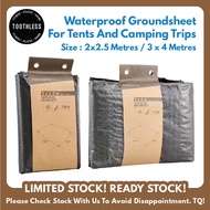 🌧️ READY STOCK 🌧️ Waterproof Groundsheet for Tents and Camping / Hiking / 3x4m / 2x2.5m