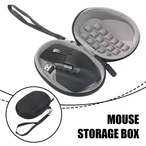 For Logitech MX Master 4 Mouse Bag Gaming Mouse Wireless Bluetooth Mouse Storage Box Eva Zipper Bag 
