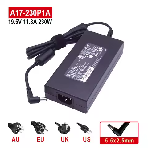 For CHICONY 19.5V 11.8A 230W 5.5x2.5 A12-230P1A A17-230P1A A230A012L AC Adapter For MSI GS75 GS65 ST