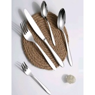 [PRICE PER 1PCS] Bella Cuisine Bradford Series Stainless Steel 18/10 Cutlery Set - Spoon Fork Desser