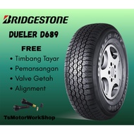 TAYAR BRIDGESTONE DUELER D689 245/70R16 TAHUN 2025 , FREE VALVE GETAH SETIAP 1BIJI PEMBELIAN TAYAR