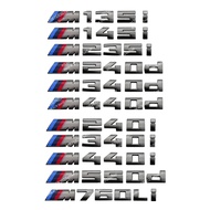 3D Grey badge Letters for BMW 1 2 3 4 5 7 Series M 135 140 145 235 240 340 440 550 i d 760Li Car boo