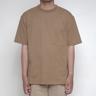 HEAVY WEIGHT TSHIRT / OVERSIZED TSHIRT / OVERSIZE POCKET T-SHIRT - ERMINE