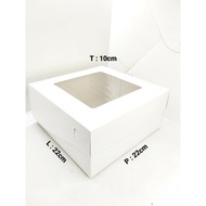 5 Pcs WHITE MICA BOX 22X22X10 CHIFF 22 IVORY LAMINATED 365 GSM
