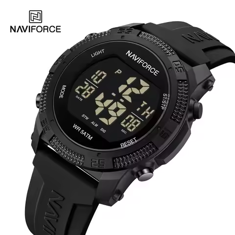 NAVIFORCE NF7104 Men's LCD Digital Casual Date and Week Alarm Waterproof Silicone Strap Electronic W