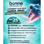 Simkad Beone Prepaid 5G Murah Laju Rahmah RM25 Sebulan 130GB Data +Unlimited Calls Topup Percuma Cov