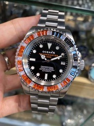 全新 行貨 有門市 OCEANX AUTOMATIC WATCH SHARKMASTER 1000 SMS1049 Volcano - Limited Edition 175pcs 鯊魚錶 自動錶 1