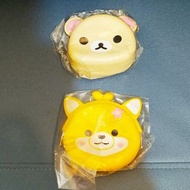 絕版日本景品豆柴三兄弟柴豆三兄弟牛奶熊小白熊矽膠散紙包散子包  amuse 櫻花柴犬 mameshiba 黃色散子包散銀包零錢包散紙包 coin purse 白色鬆弛熊 San -x Rilakkum