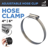 4" &amp; 6" Hose Clamp Ajustable Orbit Hose Clip  |  High Quality Worm Drive Clip |  Pengapit Hos | Clip Paip Kunci Paip