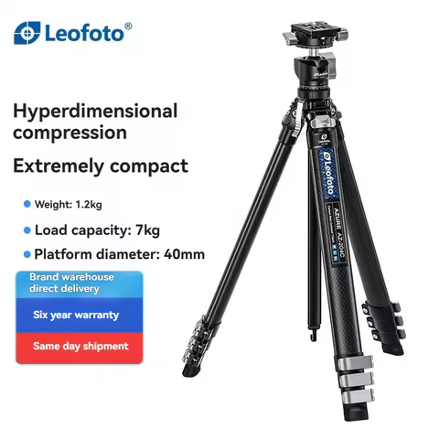 Leofoto AZ-204C+LH-25R Travel Portable Carbon Fiber Tripod with Ball Head for Outdoor Photography