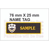 NAME TAG 1980 DESIGN 2 SMILE NAME TAG GOOD QUALITY pikm