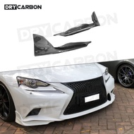 Carbon Fiber Front Bumper Lip Splitters for Lexus IS250 300 IS F Sport Sedan 4 Door 2006-2016 Apron 