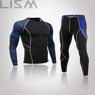 Men's Compression Sportswear Suits Gym Tights Training Clothes Workout Jogging Sports Set Running Rashguard Tracksuit For Men