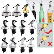 Food Grade Seal Leak-proof Rubber Lock Nozzle / Kitchen Condiment Bottles BBQ Tool / Seasoning Wine Vinegar Liquor Dispenser Nozzles / Creative Press Type Oil Bottle Stopper