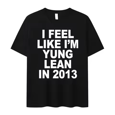 Yung Lean Unknown Death 2002 Album Tour T Shirt Man Fashion Casual Short Sleeve T-shirts Unisex High