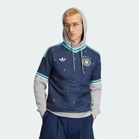 Hot 2026 Sport Adidas Germany Men Short Sleeve T Shirt Climacool Breathable V Neck Double Knit Casua
