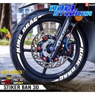 Tire Sticker Tire Font/ Tire Bomb/ 3D King Drag Tire Sticker 3D Doel Rim Sticker