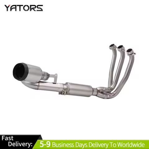 Full System Exhaust & Exhaust Systems for CF-Moto 675SR, 675R, 675NK, 675SRR β Including Exhaust Pip