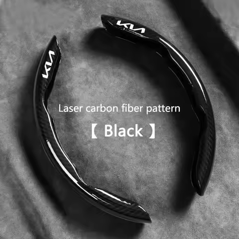 Carbon Fiber Anti-Slip Grip Steering Wheel Cover For Kia KN Rio 2 3 4 X-Line Kombi Sedan K2 K3 K4 K5