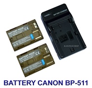 BP-511 \ BP511 \ BP-511A \ BP511A แบตเตอรี่ \ แท่นชาร์จ \ แบตเตอรี่พร้อมแท่นชาร์จสำหรับกล้องแคนนอน B