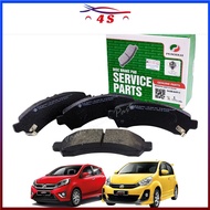 Perodua  Front Brake Pads for Myvi Lagi Best D54T / Bezza D63D / Axia D87A - 04465 54R10