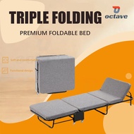 【3-fold Bed】Foldable Single Japanese Bed Premium Single Sofa