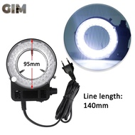 220V Adjustable Ring Light Illuminator Lamp for Microscope Excellent Circle Industry EU Plug White