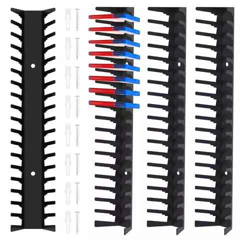 4Pcs Video Game Storage Holder Carbon Steel Game Case Organizer Wall Mounted DVD Disc Shelf for CD D