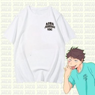 Haikyuu Anime T-Shirt Aoba johsai small logo Tooru Oikawa Cosplay