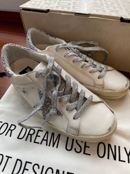 Golden Goose Super Star全新銀閃星紫藍尾小髒鞋